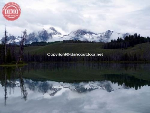 Clouds Little Redfish Lake Sawtooth