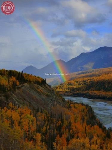 Matanuska River Fall Colors Rainbow