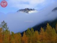 Clouds Fall Colors Alaska Range