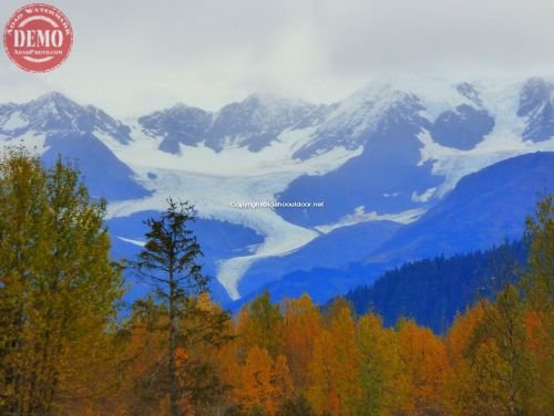 Colors Fall Alaskan Glaciers