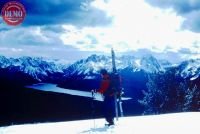 Telemark Skier Boundary Creek Ridge