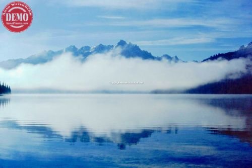 Clouds Redfish Lake Reflections