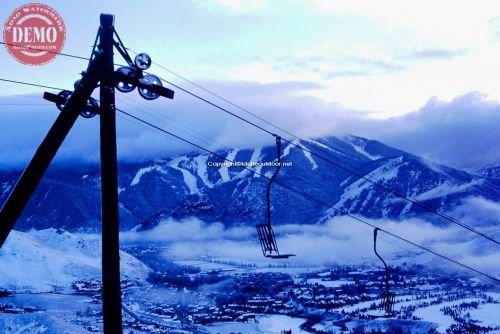 Chair Lift Winter Ruud Mountain