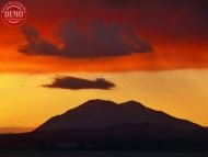 Evening Sunset Canada Coastal Mountains