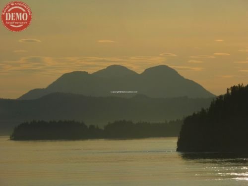 Coastal Mountains Evening Sunset Canada