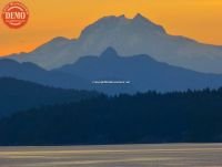 Canada Coastal Mountain Evening Sunset