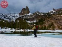 Skier Finger of Fate Frozen Lake