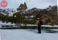 Frozen Lake Skier Finger of Fate