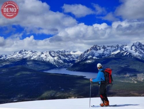 Skiing Boundary Creek Ridge