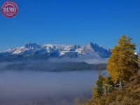 Fall Colors Clouds Sawtooths