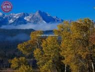 Sawtooth Fall Colors Clouds