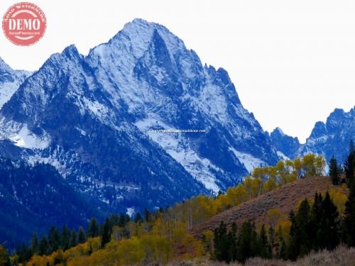 Sawtooth Fall Color Little Redfish Lake Ridge