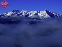 Grand Mogul Decker Peak Above Clouds