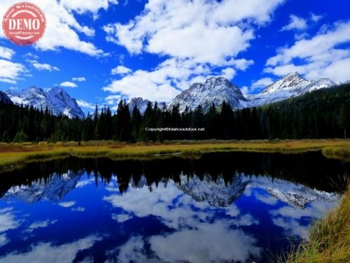 Fall Cloud Reflections Sawtooths