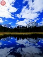 Sawtooths Fall Cloud Reflections