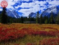 Fall Fishhook Canyon Sawtooth Mountains