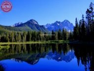 Sawtooth Mountains Mirror Image