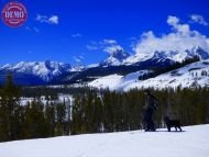 Backcountry Skier Sawtooth Wilderness