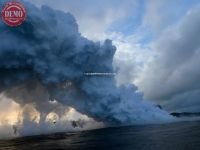 Steam Tornado Lava Ocean Hawaii