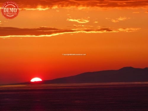 Coastal Mountains Alaska Sunset