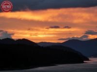 Evening Sunset Juneau Alaska
