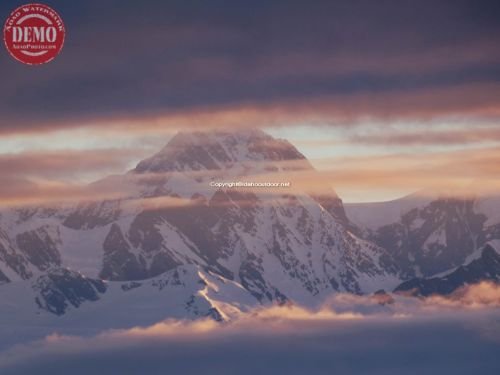 Morning Clouds Coastal Mountains Alaska