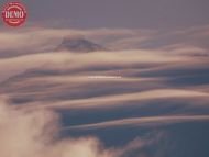 Clouds Coastal Mountain Alaska Morning