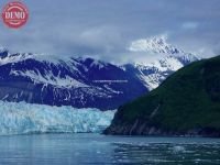 Icy Waters Clouds Hubbard Glacier 