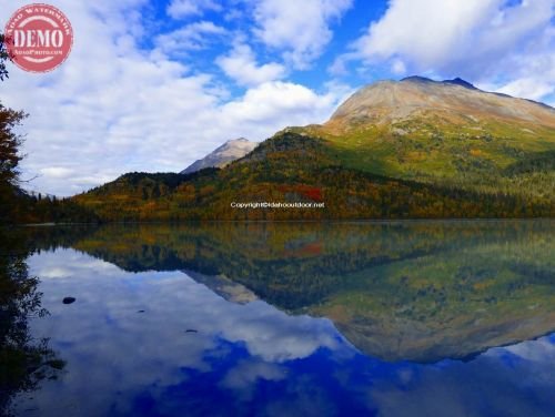 Fall Colors Seward Alaska Lake