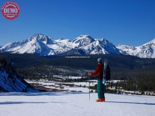 Ski Mountaineer Stanley Creek Ridge